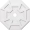 Ekena Millwork Logan Architectural Grade PVC Contemporary Ceiling Medallion, 24"OD x 3"ID x 8 1/4"C x 1"P CMP24LG-03000 - alternate 1